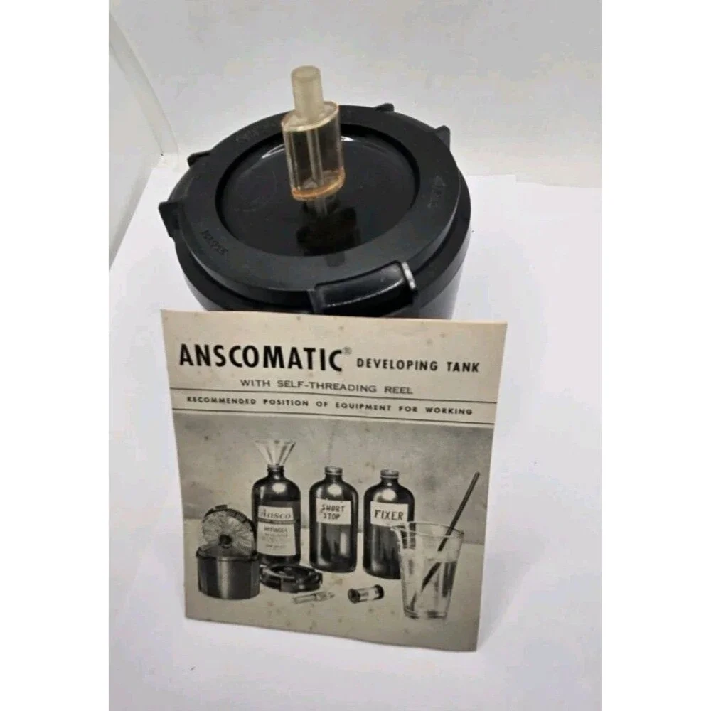 Vintage Ansco Anscomatic Film Development Tank F-698 Adjustable Size 35mm to 620